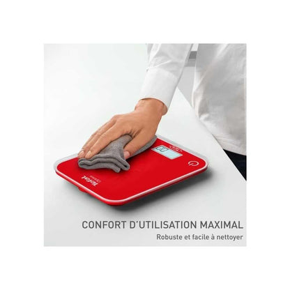Tefal, Balance de cuisine électronique, Optiss, Écran rétroéclairé facile à lire, Résistance aux rayures, Capacité de 5kg, Blanc, BC50U3V0
