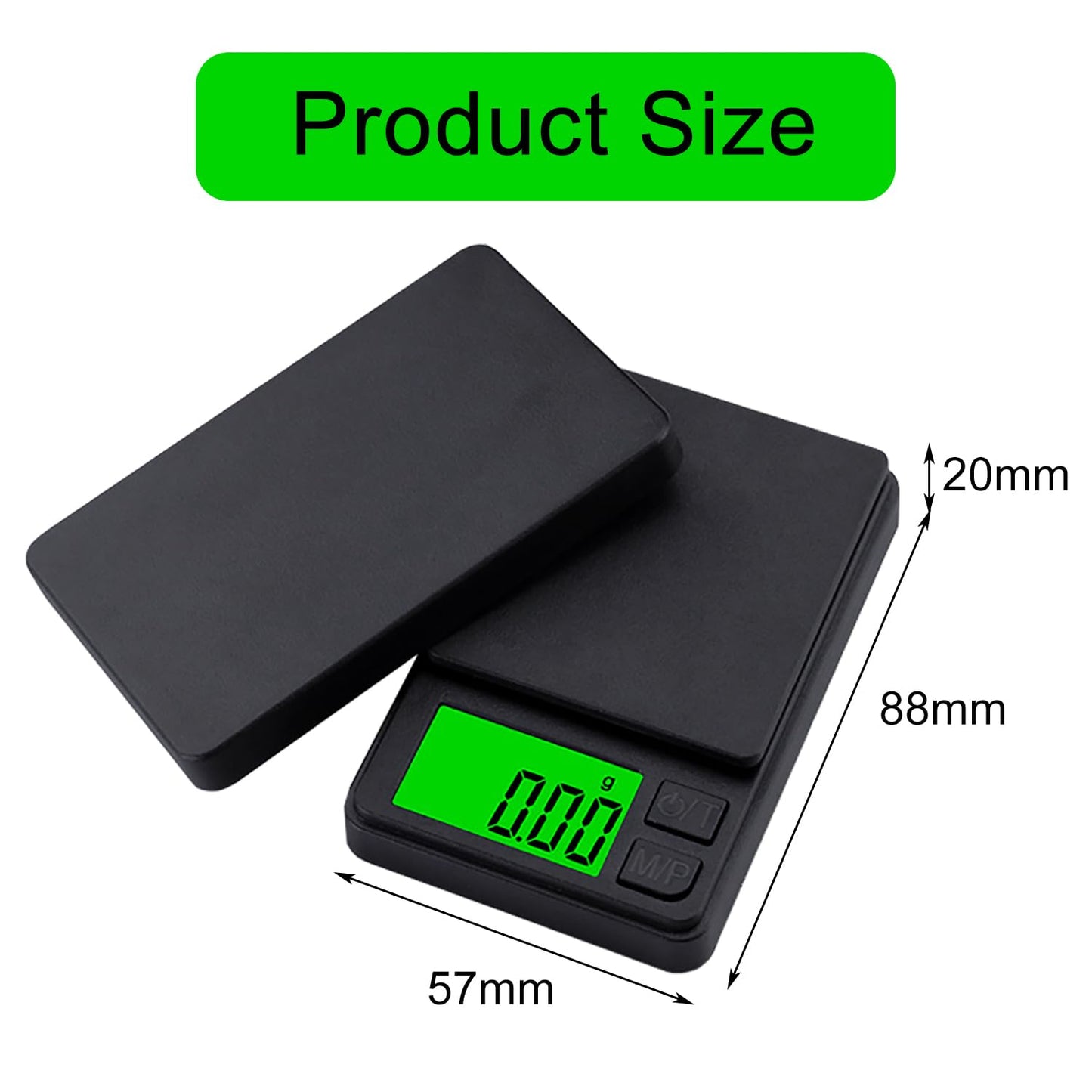 GeekerChip Balance de cuisine numérique portable - 0,01 g/1000 g - Balance de poche multifonction - Avec écran LCD - Pour aliments, bijoux, médecine, laboratoire, café