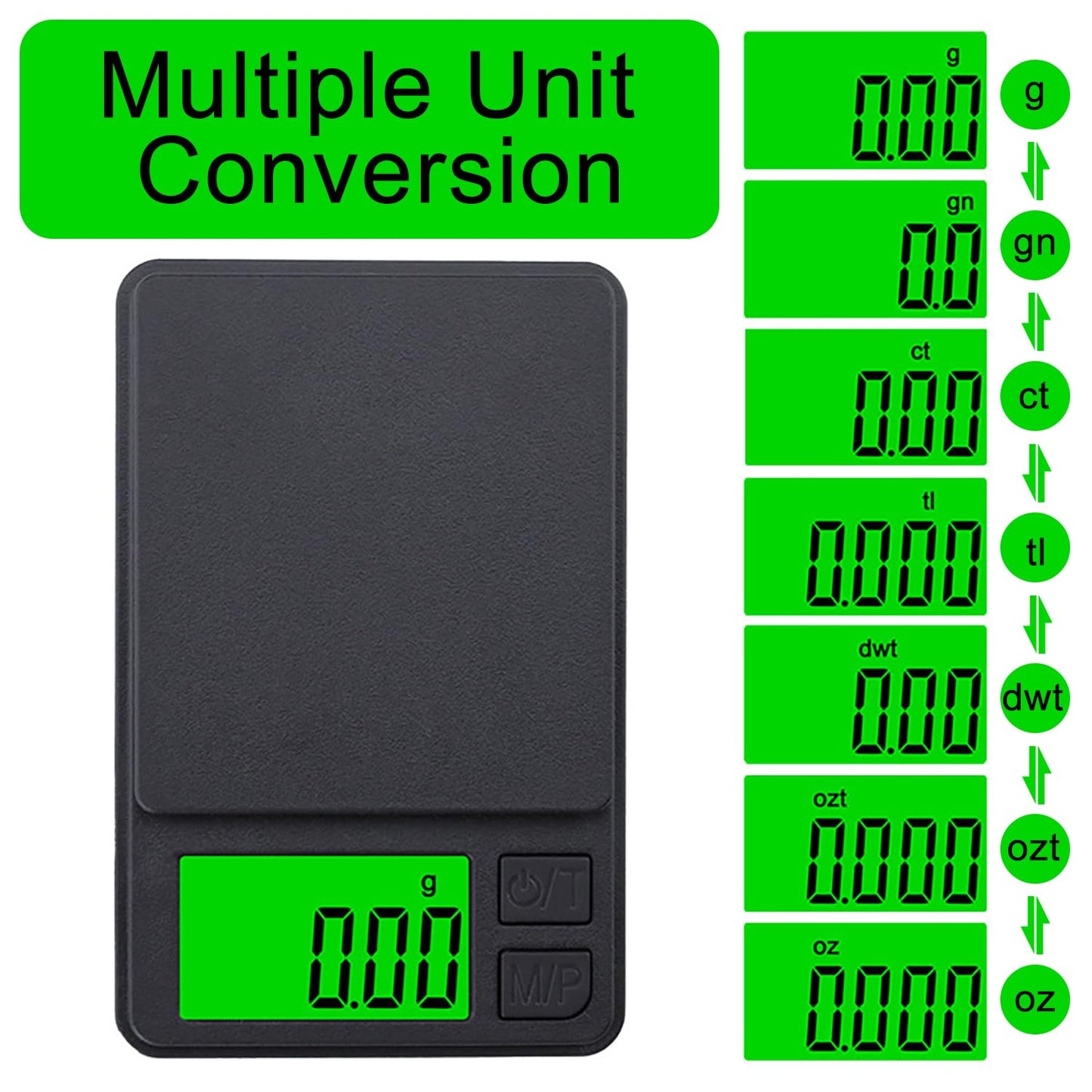 GeekerChip Balance de cuisine numérique portable - 0,01 g/1000 g - Balance de poche multifonction - Avec écran LCD - Pour aliments, bijoux, médecine, laboratoire, café