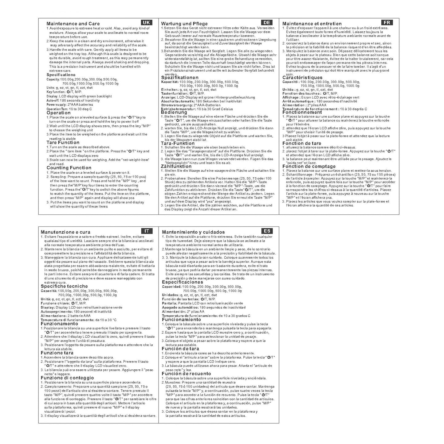 GeekerChip Balance de cuisine numérique portable - 0,01 g/1000 g - Balance de poche multifonction - Avec écran LCD - Pour aliments, bijoux, médecine, laboratoire, café